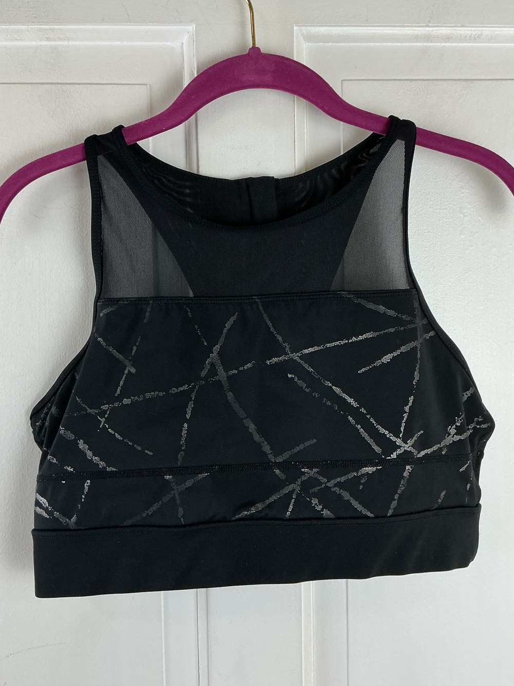 Zyia Active All In Mesh Zipper Back Sports Bra Size XL